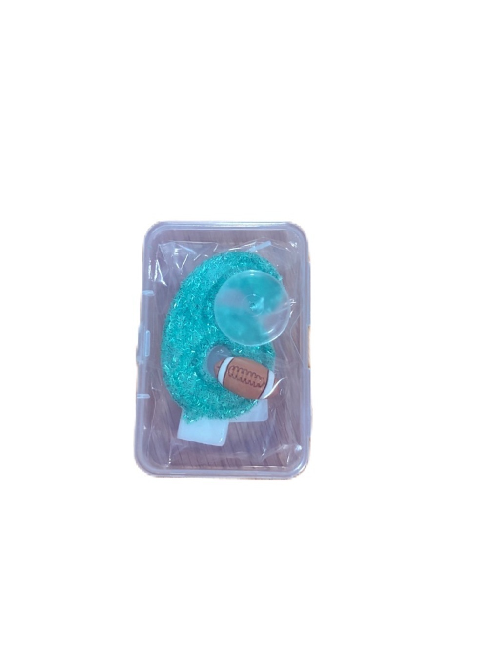 6 Candle Football Green Grass NEW Birthday